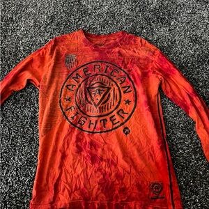 American Fighter Orange Long Sleeve Tee